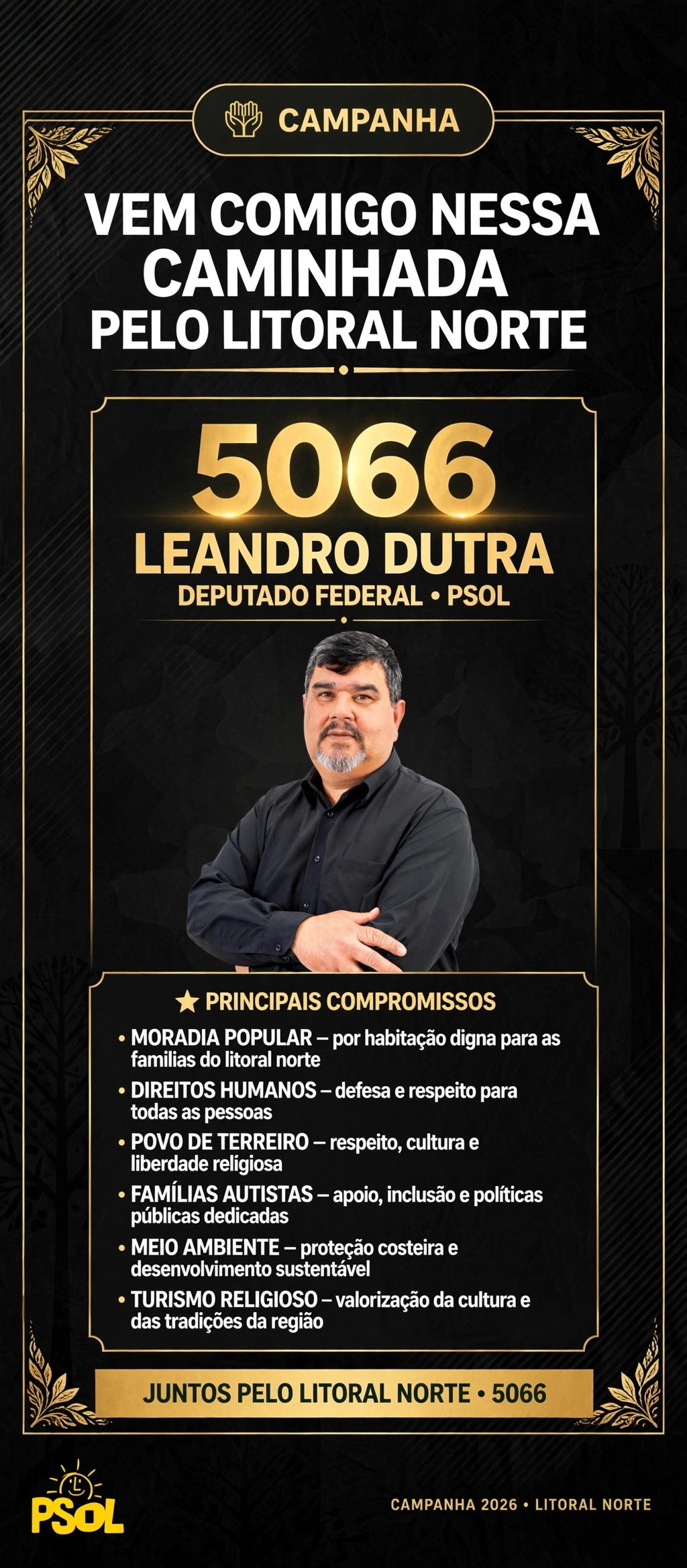 Material visual da campanha